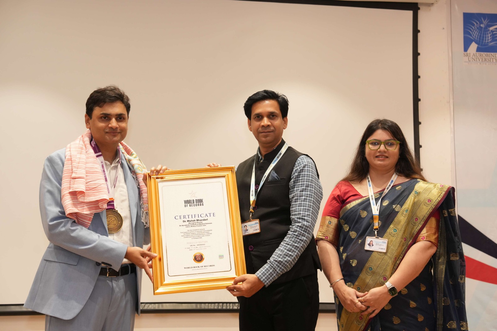 A Moment of Pride: World Book of Records Honours Dr. Mahak Bhandari